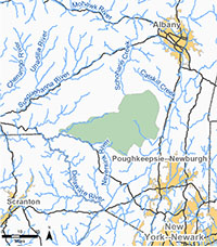 Catskill Park map